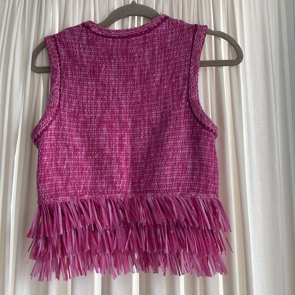 Club Monaco - size XS - pink tank top - super fun, great material - Picture 4 of 7